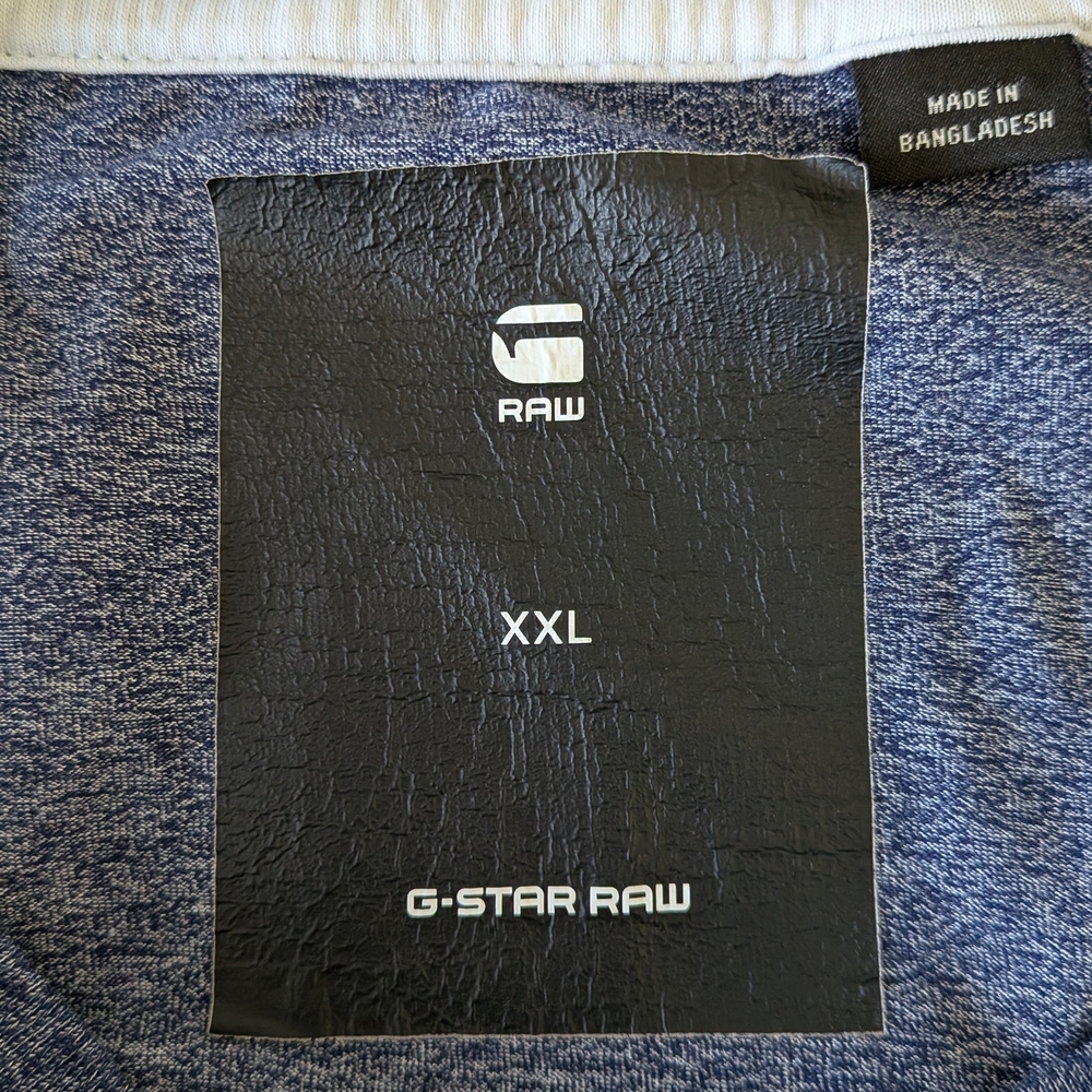 G-Star Heathered Navy Short Sleeve Tee - Picture 4 of 6